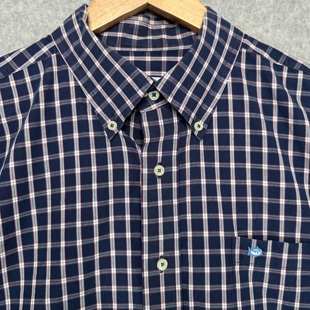 Southern Tide Men's‎ Plaid Long Sleeve Button Down Shirt Classic Fit Size XL